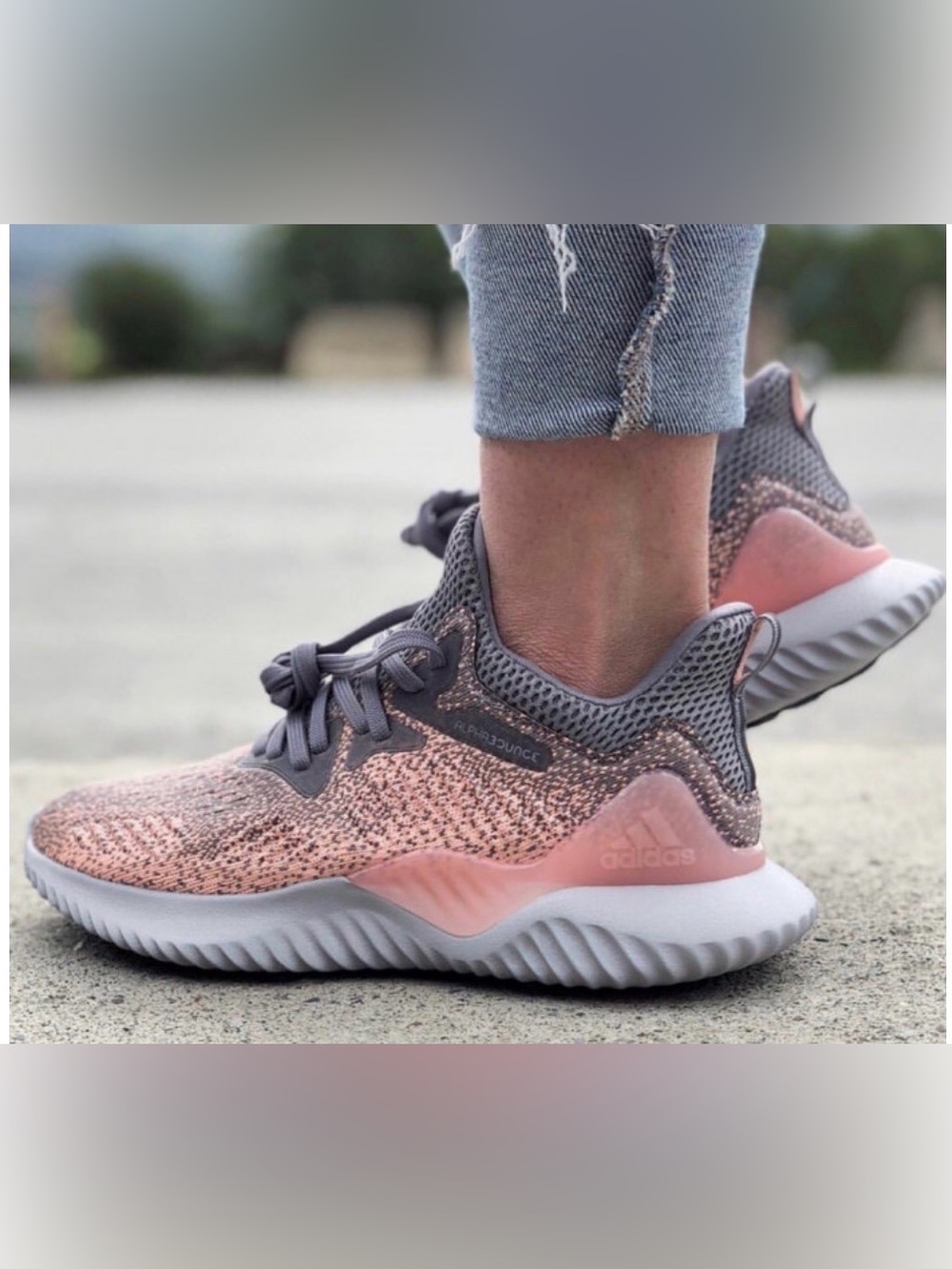 Adidas alphabounce beyond. Grey and Pink. WORN ONCE! Make an offer. *